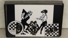 Ska pin badge Box set. Assorted two tone badges. Metal. Enamel. 2 Tone. Mod.