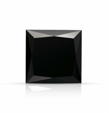 2.00 cts Princess cut Natural Loose Black Diamond 1 pcs for Ring I3 Clarity