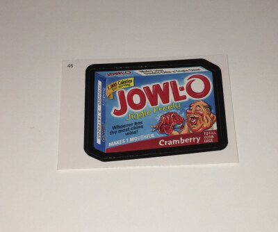 2010 Topps Wacky Packages Series 7 #45 Jowl-O Cramberry Jiggle Freely Card