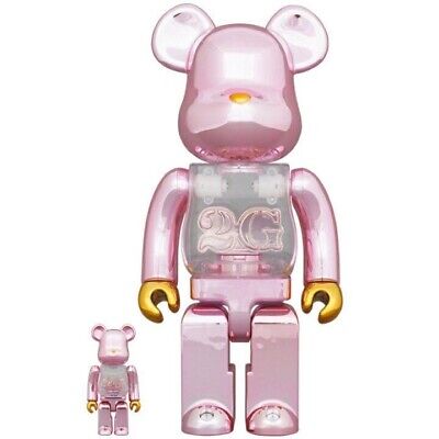 BE@RBRICK PINK GOLD CHROME100％ & 400%