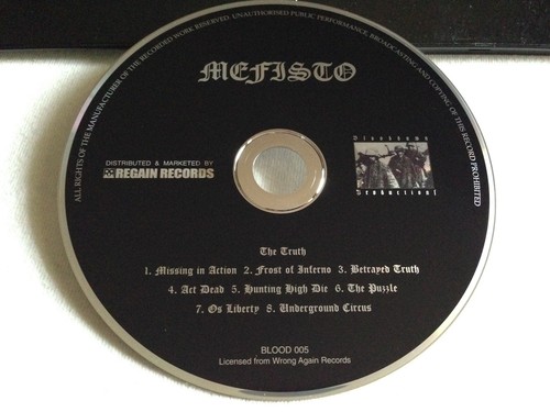 Mefisto - The Truth CD BLOODDAWN PRODUCTIONS 1999 (SWEDEN) tormentor mysticum - Foto 2 di 3
