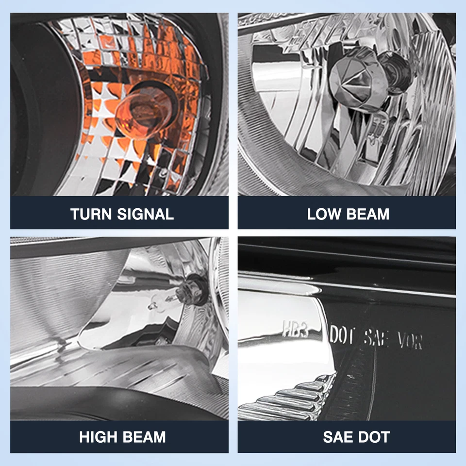 For 2012 2013 2014 2015 Subaru Impreza XV Crosstrek Headlights Assembly w/Bulbs - Image 4 of 4