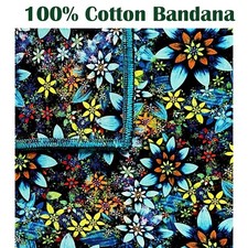 Floral Flower Garden Bandana Chemo Biker Gothic Biker Unisex Cotton Daisy