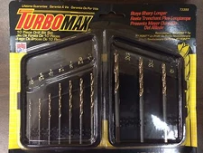 TurboMax 10 pc Drill Bit Set 73355  -  1/16"-1/4" New