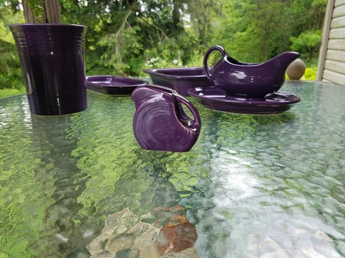 MINI DISK PITCHER creamer mulberry purple NEW FIESTA  5 OZ.