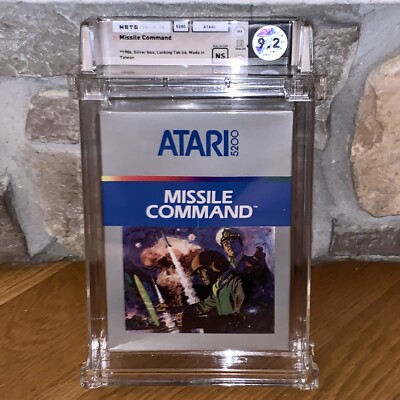 Brand New Atari 5200 Missile Command WATA 9.2 Factory Sealed 1982 Graded Game
