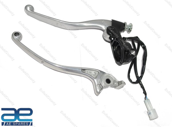 Kupplung & Bremshebel Set Schwarz FüR Royal Enfield Meteor 350 & Klassisch 350-image