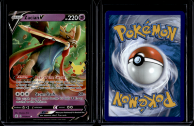 Zacian V 016/025 Celebrations 25th Anniversary Ultra Rare Pokemon
