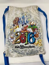2016 Walt Disney World Bag With Draw Strings Embroidered.  Mickey Mouse Music