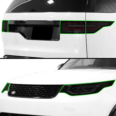 Fits Land Rover Discovery 2017-2020 Tail Light Precut Smoked Tint Headlight Film