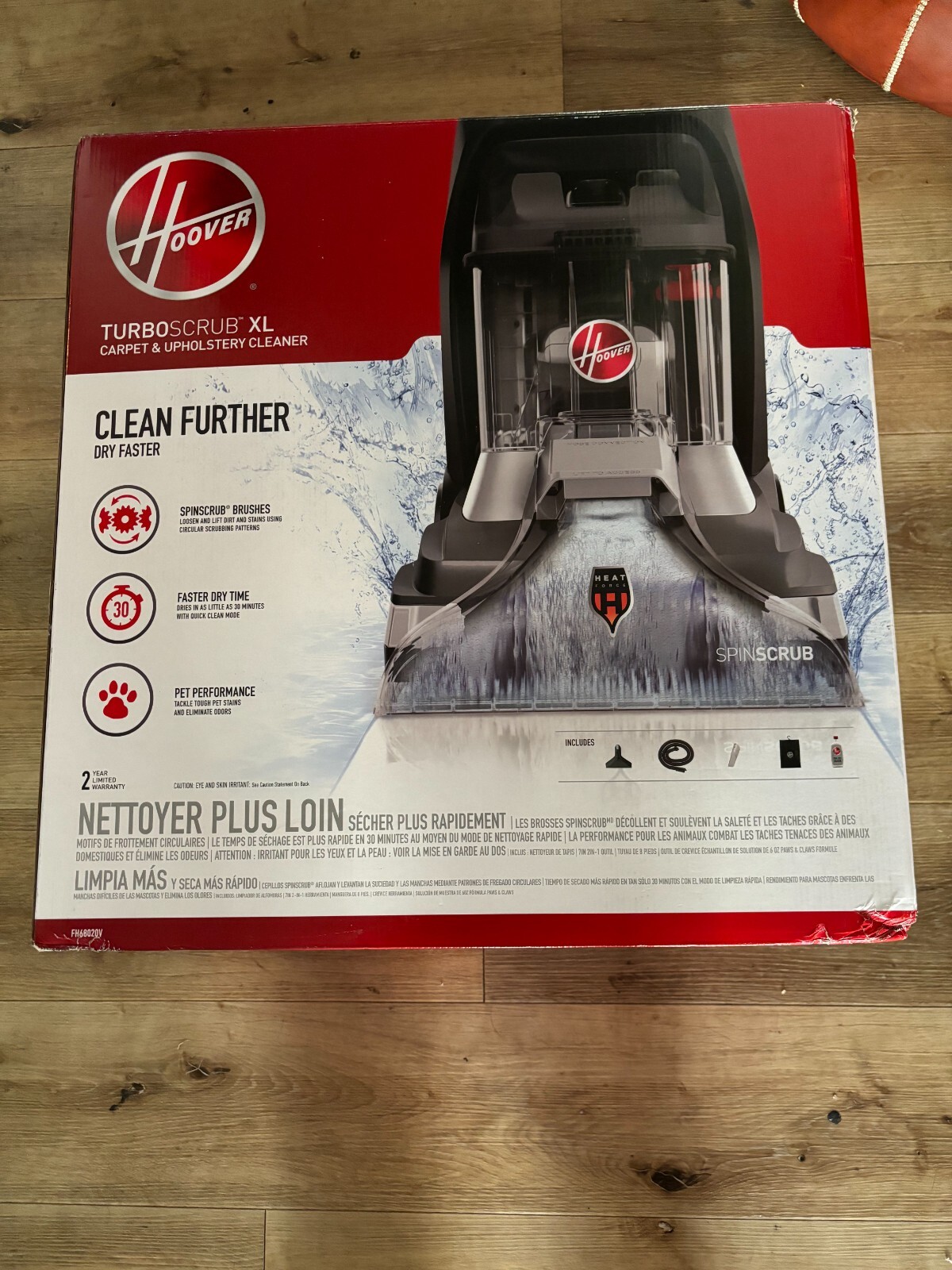 BRAND NEW HOOVER TurboScrub XL Upright Carpet And Upholstery Cleaner