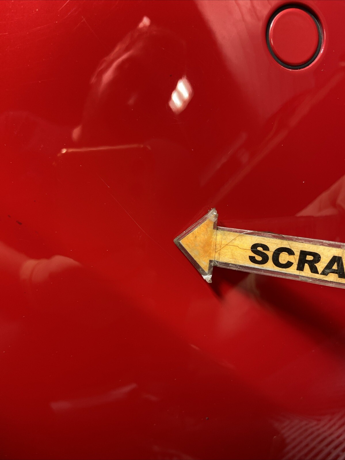 2014-2015 Audi R8 5.2L Spyder Rear Bumper Cover Valance Red OEM *NOTE*