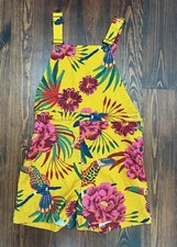 Anthropologie Farm Rio Sabrina Short Overalls Size Small
