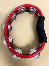 Meinl Percussion Traditional ABS Tambourine Steel Jingles in Red (TMT1R)