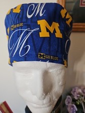 UNIVERSITY OF MICHIGAN WOLVERINES HANDMADE SURGICAL SCRUB CAP