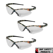 KLEENGUARD NEMESIS SAFETY GLASSES WITH CLEAR ANTI-FOG LENS CAMO FRAME 3 PAIRS 
