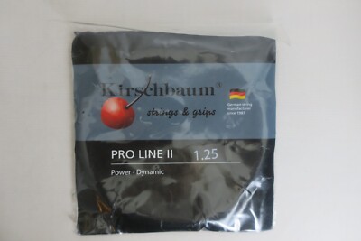 Kirschbaum Pro Line II 1.25 Dynamic Power Black Tennis Strings 40Ft German 