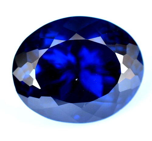 Pierre De Tanzanite Naturelle 15.30 Carats - Coupe Ronde, Couleur Bleu Foncé, Certifiée EGL - Inde
