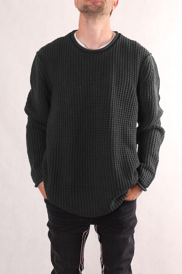 Cotton Waffle Replay Waffle Knit Jumper Polo Ralph Lauren Knit ¼