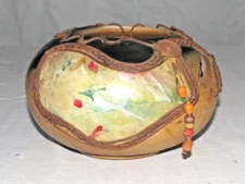 Ferhat Avanos 1821 8 x 5 inch Round Decorated Pottery Bowl - repaired