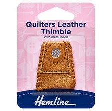 Quilters Soft Leather Thimble: Multi-Use - by Hemline - (H225.M)