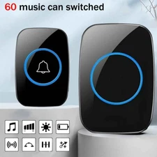 Wireless Door Bell Remote Button Plug in Receiver Doorbell 300M Extra Long Range