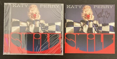 Katy Perry Smile CD with Autographed Booklet NEW SEALED