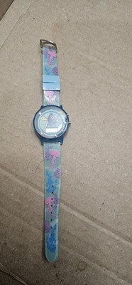 Disney Finding Dory Blue Pink Floating Crystal Plastic Band Watch Needs Battery