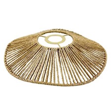Paper Rope Lampshade Imitation Rattan Rope Braided Lampshade DIY Lamp Cover CN