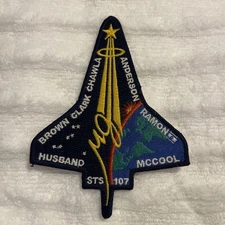 Vtg STS-107 Space Shuttle Final COLUMBIA Patch Collector McCool Ramon Anderson