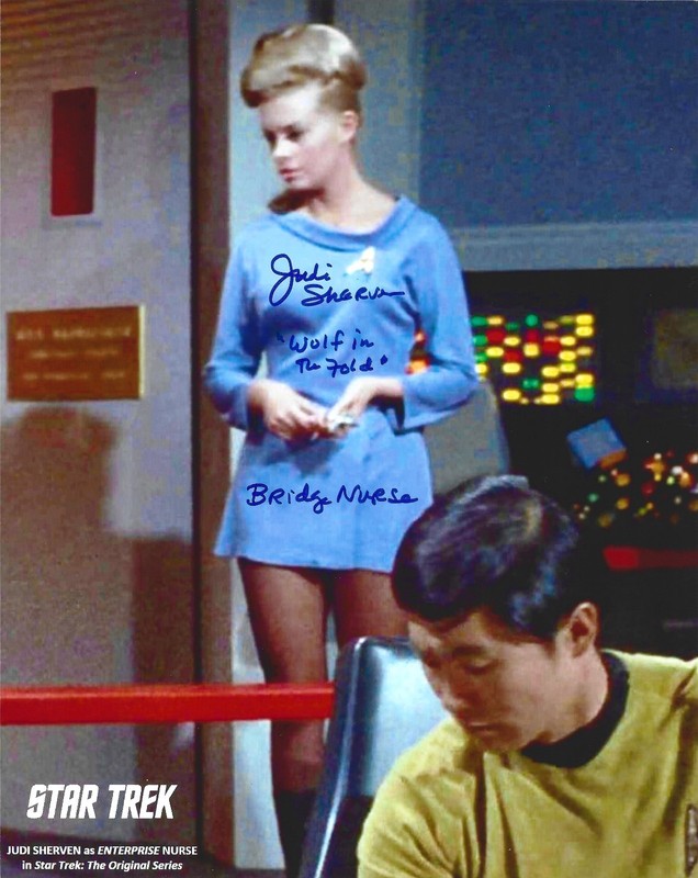 Judith Judi Sherven Signed Nurse Cheryl Thomas Star Trek 8x10 Photo Autograph