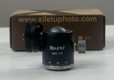 XILETU MC-19 Aluminum Alloy Mini Ball Head W 1/4 Inch Screw & Cold Shoe Adapter