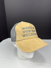 O'Neill Hat Cap Adult Corduroy Tan Snap Back Wake Me For The Weekend