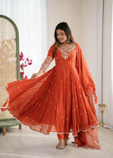 ANARKALI GOWN PAKISTANI INDIAN WEDDING PARTY WEAR DRESS BOLLYWOOD SUIT NEW