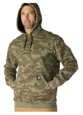 Men’s SZ L Carhartt Marquette Brown Green Camo Hoodie Sweatshirt NWT