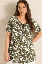 Image of EVANS Curve Women's Plus Size Cotton Top
