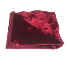 Luxury Red Crushed Velvet Pocket Square Handkerchief Mens Suit Tie 1 PCS