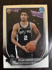 Dylan Harper 2025-26 Topps Bowman Chrome Basketball Rookie Card # BCV-2 Spurs RC