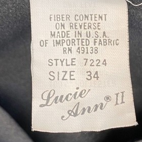 Vintage Lucie Ann II Chemise Womens 34 Black Lace Camisole Lingerie Slip Top USA