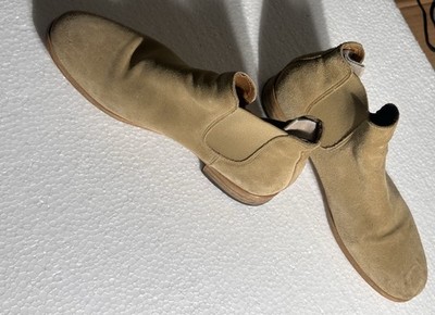 Shoe the Bear Copenhagen Chelsea Boots Men's Size 42 US 9 Tan Suede Lug Soles