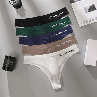 Herren Sexy Slips G-String Tanga Unterwäsche Low Rise Höschen Unterhose L-3XL