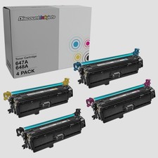 Compatible Black Toner Cartridge Replacement CE260A 4-Pack for HP 647A
