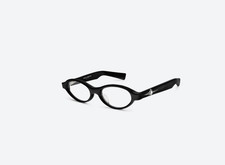 Gentle Monster Odd 01 Black Oval Eyeglasses Clear Lens Acetate 51-19-147 Unisex