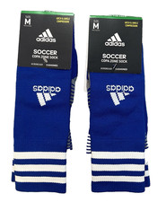 NEW 2 Pair Adidas M Copa Zone Aeroready Compression Soccer Socks Blue unisex