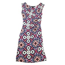 French Connection Dress Womens Size 4 Multicolor Electric Mosaic Jersey Stretchy
