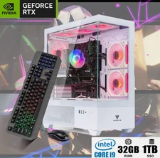 Pre-Built Gaming PC,NVIDIA RTX 2080 Ti,i9 3.40GHz,32GB RAM,1TBSSD,WiFi6,WIN11,BT