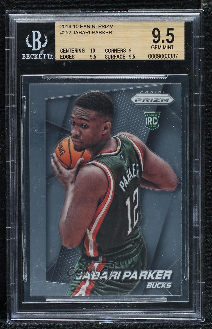 2014-15 Panini Prizm Jabari Parker #252 BGS 9.5 GEM MINT Rookie RC