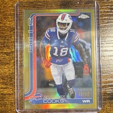 Topps Chrome Brandin Cooks Gold Parallel /50 #217 Buffalo Bills Football 2025