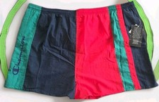 Vintage 1990's XXL CHAMPION Swim Trunks Mens Big Tall 2XL Color Block New