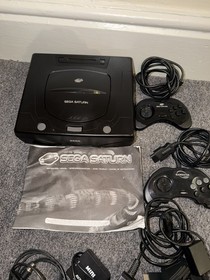 Sega Saturn Video Game Console MK2 1995 Bundle & 2 games mint condition 
